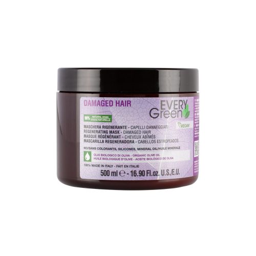 EVERYGREEN - Damaged - Sérült Hajra Való Maszk 500ml