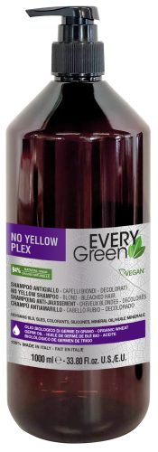 EVERYGREEN - No Yellow Plex - Újjáépítő Hamvasító Sampon 1000ml