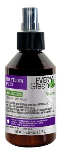 EVERYGREEN - No Yellow Plex - Újjáépítő Hamvasító Spray Maszk 150ml